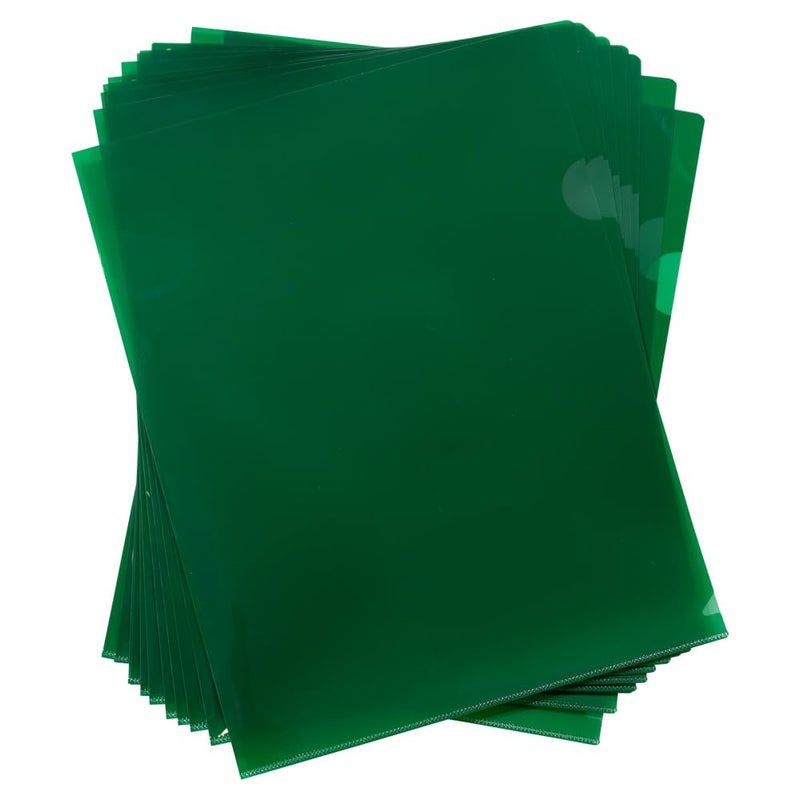 JAM PAPER Plastic Sleeves - Letter Size - 9 x 11 1/2 - Green Project Pockets - 120 Bulk Page Protectors/Pack - Image 3